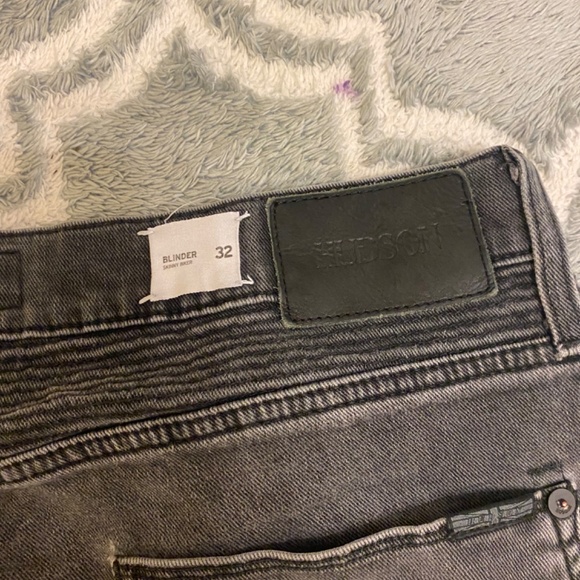 Hudson Black Jeans 32 Men’s Skinny Biker Denim - Picture 7 of 7